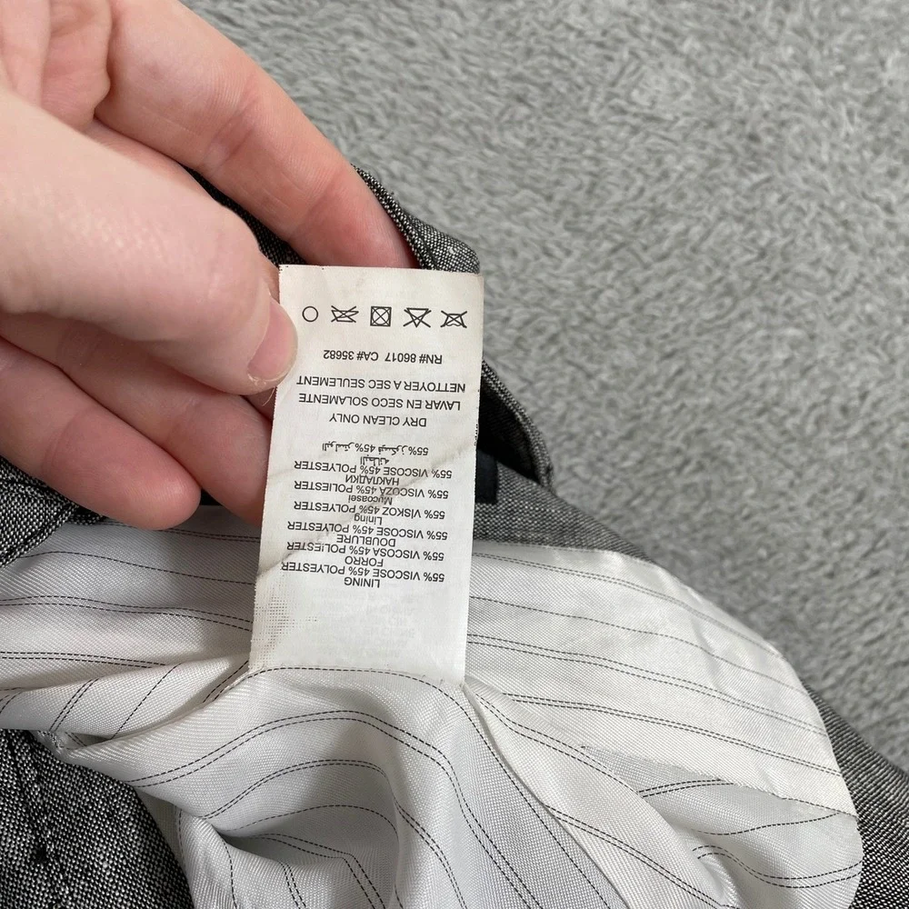 Y2K Bebe Vest Women Medium Gray Linen Blend Cage Back Button Front Waistcoat - Picture 6 of 10